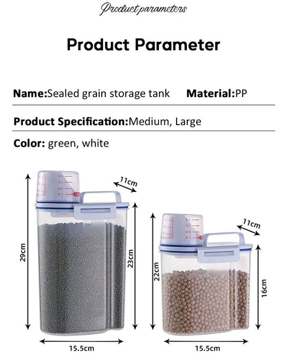 Pet Food Storage Bucket – Airtight Dog & Cat Food Grain Container